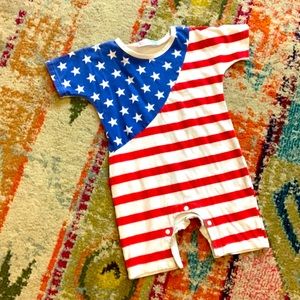 American Flag onesie for toddlers.